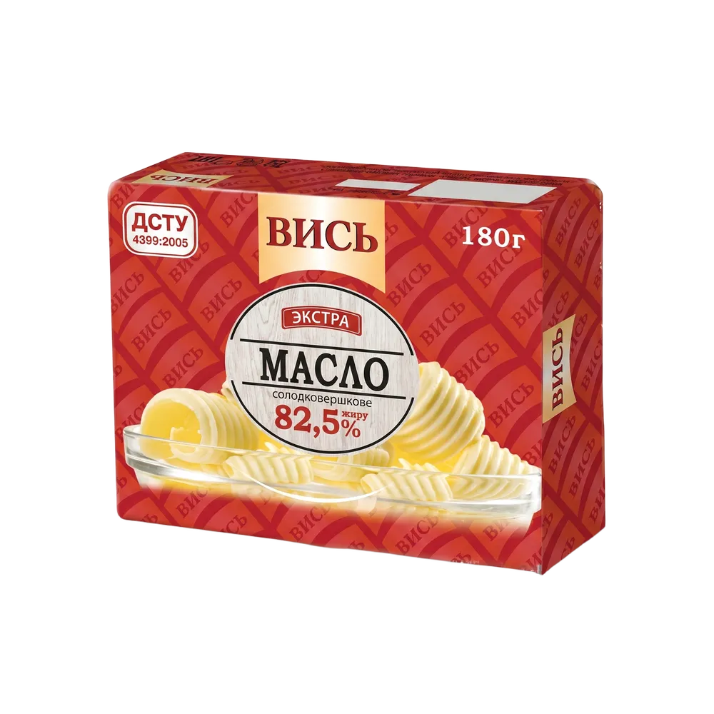 200978 Масло Екстра 82,5% ТМ Вись 180г - Зображення 1