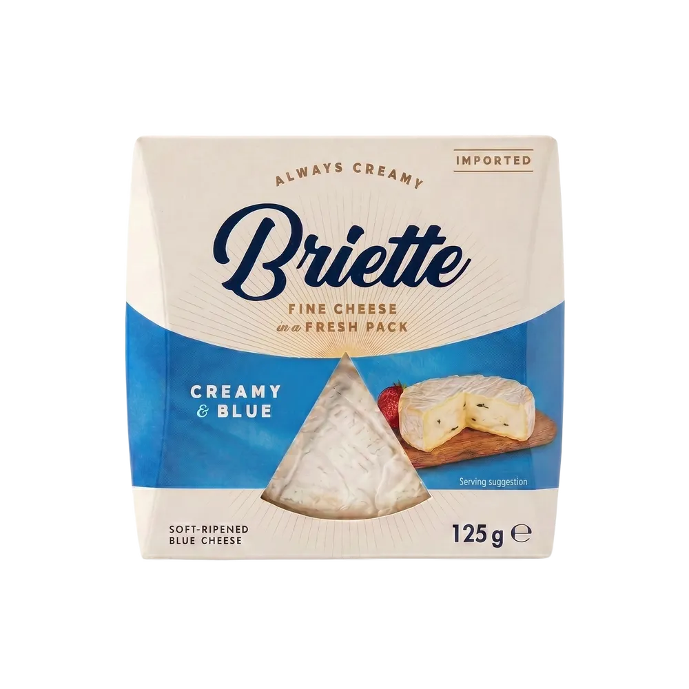 dlr17771 Сир Briette Creamy & Blue (Kaserei) 60% 125 г - Зображення 1