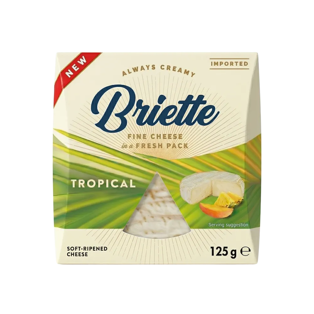 dlr19070 Сир Briette Tropical (Kaserei) 60% 125 г - Зображення 1